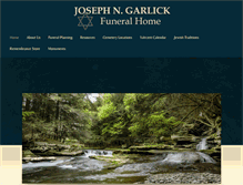 Tablet Screenshot of josephngarlickfuneralhome.com